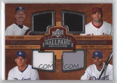 2008 Upper Deck Ballpark Collection - [Base] #245 - Quad Swatch Memorabilia - Randy Johnson, Conor Jackson, Chad Billingsley, James Loney