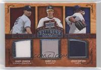 Six Swatch Memorabilia - Randy Johnson, Barry Zito, Johan Santana, Francisco Li…