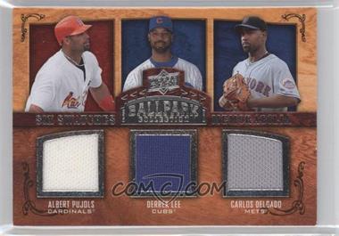 2008 Upper Deck Ballpark Collection - [Base] #256 - Six Swatch Memorabilia - Albert Pujols, Derrek Lee, Carlos Delgado, Adrian Gonzalez, Prince Fielder, Adam LaRoche