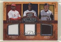 Six Swatch Memorabilia - Ken Griffey Jr., Mike Cameron, Jason Bay, Grady Sizemo…