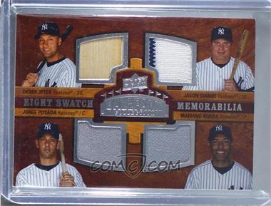 2008 Upper Deck Ballpark Collection - [Base] #297 - Eight Swatch Memorabilia - Derek Jeter, Jason Giambi, Jorge Posada, Mariano Rivera, Manny Ramirez, David Ortiz, Jason Varitek, Jonathan Papelbon