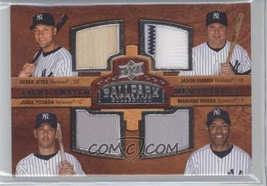 2008 Upper Deck Ballpark Collection - [Base] #297 - Eight Swatch Memorabilia - Derek Jeter, Jason Giambi, Jorge Posada, Mariano Rivera, Manny Ramirez, David Ortiz, Jason Varitek, Jonathan Papelbon