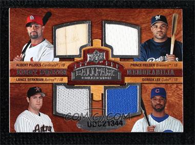 2008 Upper Deck Ballpark Collection - [Base] #299 - Eight Swatch Memorabilia - Albert Pujols, Prince Fielder, Lance Berkman, Derrek Lee, Mark Teixeira, Carlos Delgado, Adrian Gonzalez, Adam LaRoche