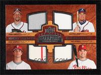 Eight Swatch Memorabilia - John Smoltz, Chipper Jones, Cole Hamels, Pat Burrell…