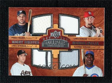 2008 Upper Deck Ballpark Collection - [Base] #306 - Eight Swatch Memorabilia - Prince Fielder, Chris Duncan, Lance Berkman, Alfonso Soriano, Ken Griffey Jr., Albert Pujols, Carlos Lee, Derrek Lee