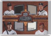 Eight Swatch Memorabilia - Dan Uggla, Mark Loretta, Aaron Hill, Chris Burke, Ch…