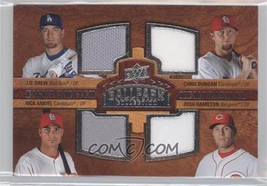 2008 Upper Deck Ballpark Collection - [Base] #334 - Eight Swatch Memorabilia - J.D. Drew, Chris Duncan, Rick Ankiel, Josh Hamilton, Pat Burrell, Nick Markakis, Josh Willingham, Xavier Nady