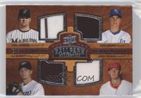 Eight Swatch Memorabilia - Josh Johnson, Zack Greinke, A.J. Burnett, Jered Weav…