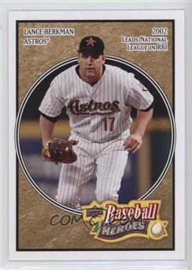 2008 Upper Deck Baseball Heroes - [Base] - Beige Missing Serial Number #74 - Lance Berkman