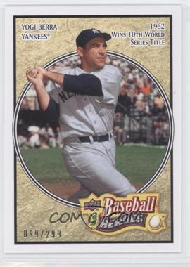 2008 Upper Deck Baseball Heroes - [Base] - Beige #121 - Yogi Berra /299