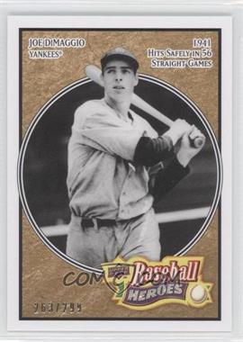 2008 Upper Deck Baseball Heroes - [Base] - Beige #127 - Joe DiMaggio /299