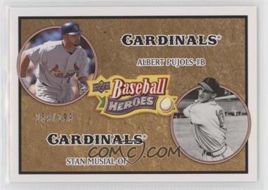 2008 Upper Deck Baseball Heroes - [Base] - Beige #178 - Albert Pujols, Stan Musial /299