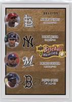 Albert Pujols, Derek Jeter, Prince Fielder, David Ortiz #/299