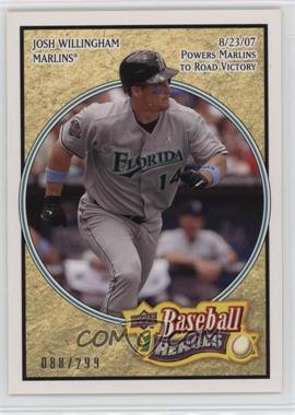 2008 Upper Deck Baseball Heroes - [Base] - Beige #72 - Josh Willingham /299