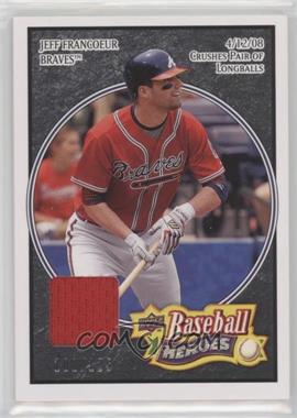 2008 Upper Deck Baseball Heroes - [Base] - Black Memorabilia #11 - Jeff Francoeur /125