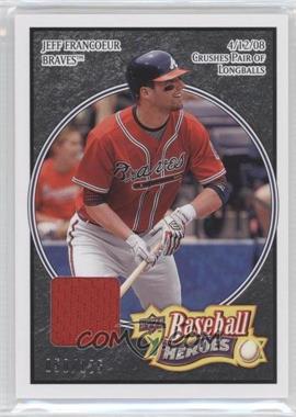 2008 Upper Deck Baseball Heroes - [Base] - Black Memorabilia #11 - Jeff Francoeur /125