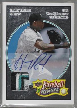2008 Upper Deck Baseball Heroes - [Base] - Black Patch Autographs #68 - Hanley Ramirez /25 [Noted]