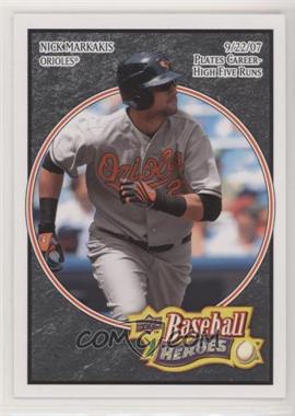 2008 Upper Deck Baseball Heroes - [Base] - Black #14 - Nick Markakis