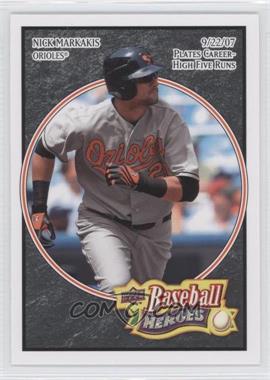 2008 Upper Deck Baseball Heroes - [Base] - Black #14 - Nick Markakis