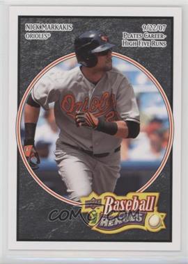 2008 Upper Deck Baseball Heroes - [Base] - Black #14 - Nick Markakis