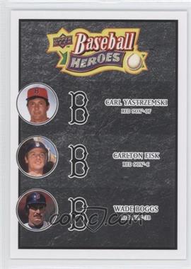 2008 Upper Deck Baseball Heroes - [Base] - Black #187 - Carl Yastrzemski, Carlton Fisk, Wade Boggs