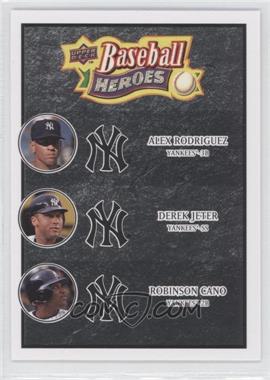 2008 Upper Deck Baseball Heroes - [Base] - Black #188 - Alex Rodriguez, Derek Jeter, Robinson Cano