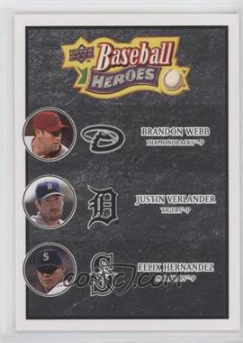 2008 Upper Deck Baseball Heroes - [Base] - Black #194 - Brandon Webb, Justin Verlander, Felix Hernandez
