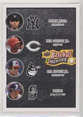 2008 Upper Deck Baseball Heroes - [Base] - Black #196 - Derek Jeter, Ichiro, Cal Ripken Jr., Ken Griffey Jr.