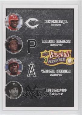 2008 Upper Deck Baseball Heroes - [Base] - Black #199 - Ken Griffey Jr., Roberto Clemente, Vladimir Guerrero, Joe DiMaggio