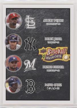 2008 Upper Deck Baseball Heroes - [Base] - Black #200 - Albert Pujols, Derek Jeter, Prince Fielder, David Ortiz