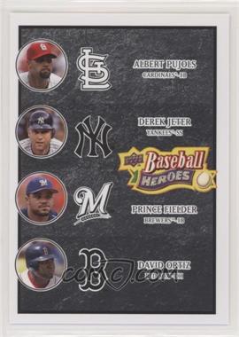 2008 Upper Deck Baseball Heroes - [Base] - Black #200 - Albert Pujols, Derek Jeter, Prince Fielder, David Ortiz