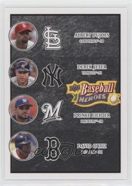 2008 Upper Deck Baseball Heroes - [Base] - Black #200 - Albert Pujols, Derek Jeter, Prince Fielder, David Ortiz