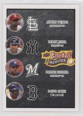 2008 Upper Deck Baseball Heroes - [Base] - Black #200 - Albert Pujols, Derek Jeter, Prince Fielder, David Ortiz