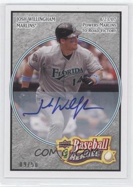 2008 Upper Deck Baseball Heroes - [Base] - Charcoal Autograph #72 - Josh Willingham /50