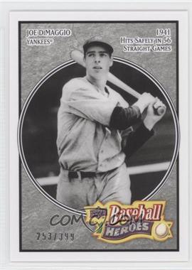 2008 Upper Deck Baseball Heroes - [Base] - Charcoal #127 - Joe DiMaggio /399