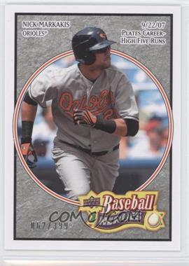 2008 Upper Deck Baseball Heroes - [Base] - Charcoal #14 - Nick Markakis /399