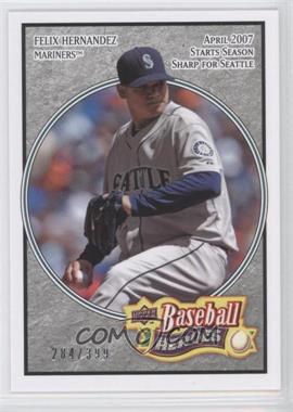 2008 Upper Deck Baseball Heroes - [Base] - Charcoal #153 - Felix Hernandez /399