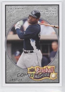 2008 Upper Deck Baseball Heroes - [Base] - Charcoal #165 - Carl Crawford /399