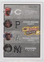 Ken Griffey Jr., Roberto Clemente, Vladimir Guerrero, Joe DiMaggio #/399