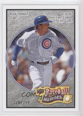 2008 Upper Deck Baseball Heroes - [Base] - Charcoal #31 - Ryan Theriot /399