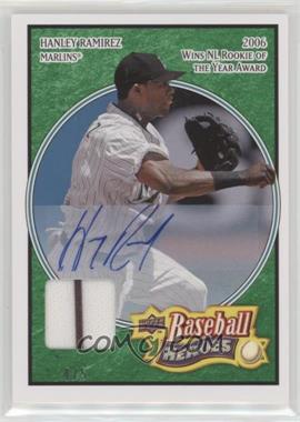 2008 Upper Deck Baseball Heroes - [Base] - Emerald Memorabilia Autographs #68 - Hanley Ramirez /5