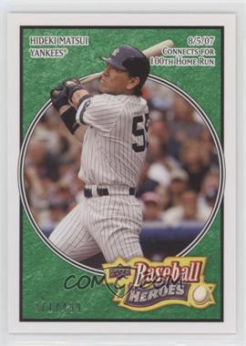 2008 Upper Deck Baseball Heroes - [Base] - Emerald #118 - Hideki Matsui /499