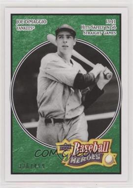 2008 Upper Deck Baseball Heroes - [Base] - Emerald #127 - Joe DiMaggio /499