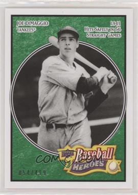 2008 Upper Deck Baseball Heroes - [Base] - Emerald #127 - Joe DiMaggio /499