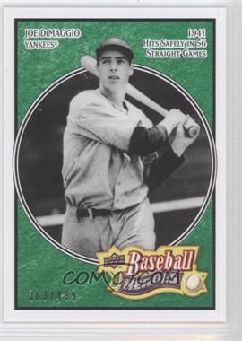 2008 Upper Deck Baseball Heroes - [Base] - Emerald #127 - Joe DiMaggio /499