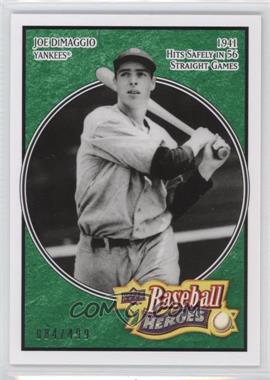 2008 Upper Deck Baseball Heroes - [Base] - Emerald #127 - Joe DiMaggio /499