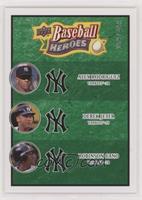 Alex Rodriguez, Derek Jeter, Robinson Cano #/499