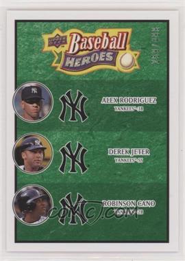 2008 Upper Deck Baseball Heroes - [Base] - Emerald #188 - Alex Rodriguez, Derek Jeter, Robinson Cano /499