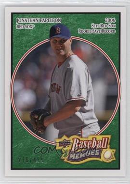 2008 Upper Deck Baseball Heroes - [Base] - Emerald #23 - Jonathan Papelbon /499