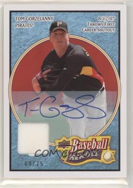 2008 Upper Deck Baseball Heroes - [Base] - Light Blue Memorabilia Autographs #146 - Tom Gorzelanny /75